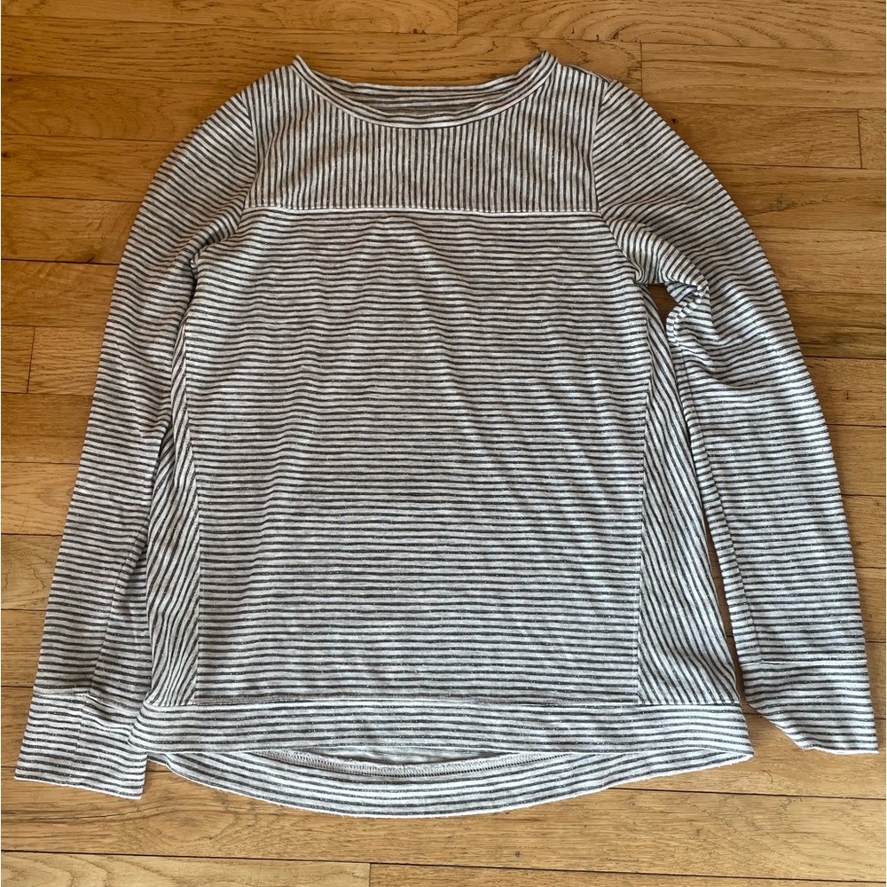 Striped Sparkle Long-Sleeve Shirt